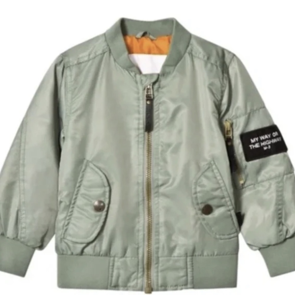 Molo "My Way Or The Highway" Hiker Bomber Jacket 14 *sold out @ Neiman Marcus*
